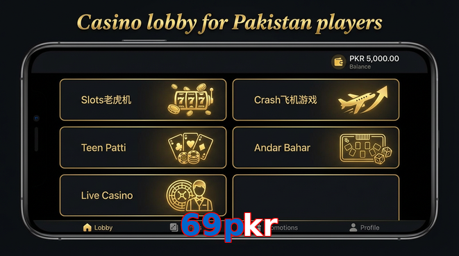 Lobby view of 69Pkr for Pakistan users