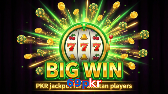 Big win animation on 69Pkr slot game